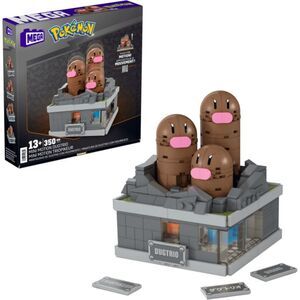 MEGA BLOKS - Pokemon: Mini Motion Dugtrio, 350 Piece Building Toy Set